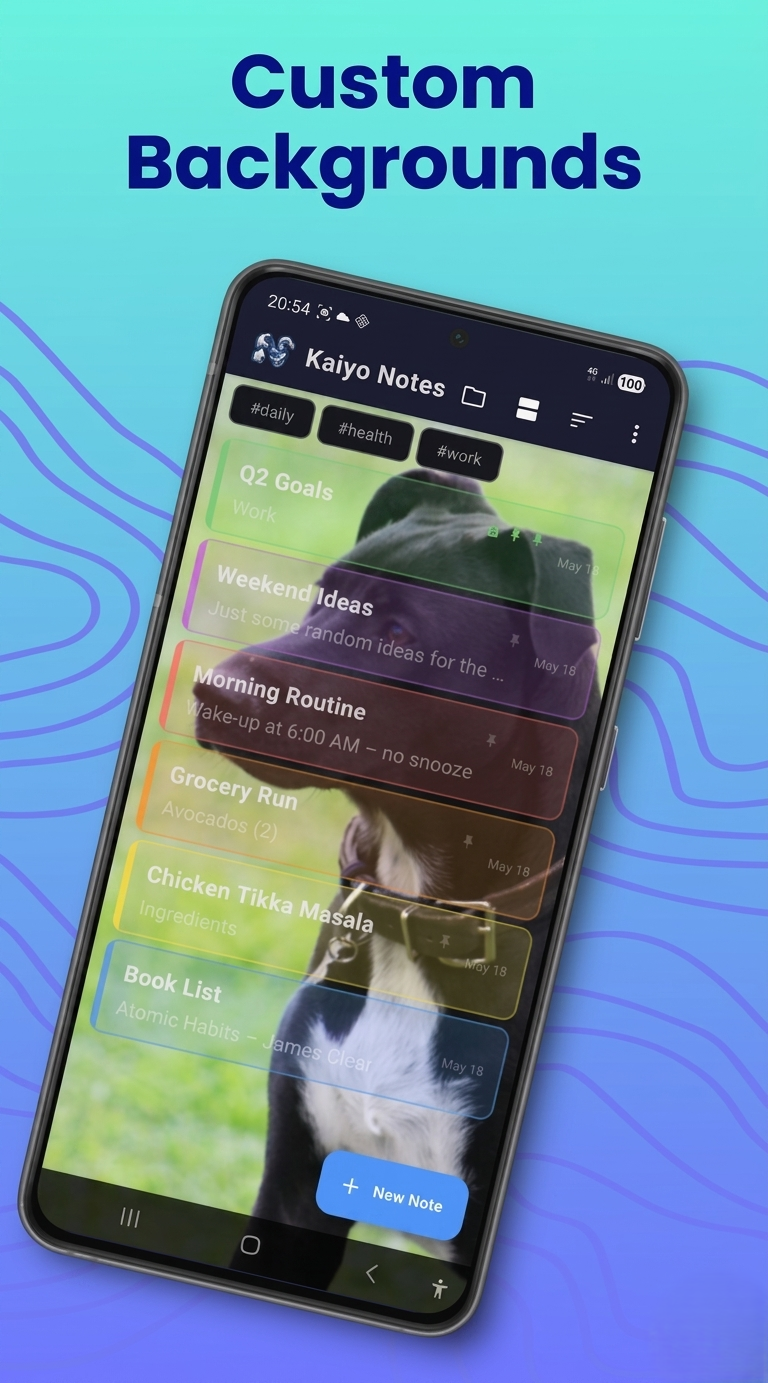 Kaiyo Notes Android app PIN note locking feature
